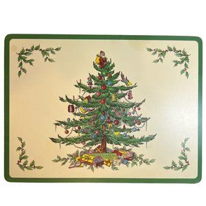 Spode Pimpernel Christmas Cork Backed Placemats Set of 5 Decorated Tree Toys Box